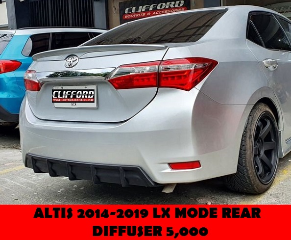 LX MODE REAR DIFFUSER ALTIS 2014-2019